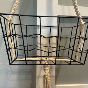 Hanging metal basket